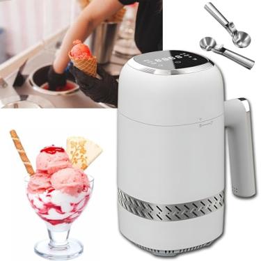 Imagem de Acessório de sorvete para batedeira, sorveteira e sorveteira, sem necessidade de pré-congelamento, com painel de LED, 300ML de sorvete uma vez, identificação inteligente de macio e duro