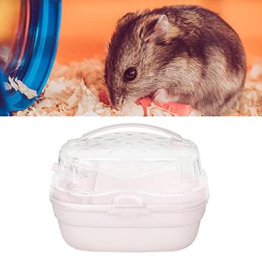 Imagem de Gaiolas Pequenas para Animais de Estimação, Gaiola para Transporte de Hamster, Gaiola Portátil para Ratos, Gaiola de Viagem para Transporte de Hamster, Estojo Leve para