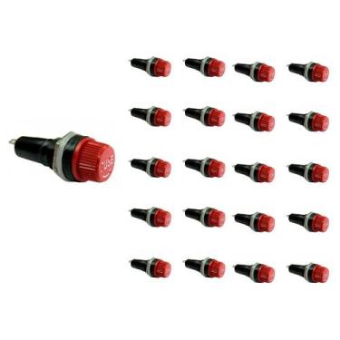 Imagem de Kit 20 Porta-Fusível vermelho 5x20 - Fox Tools