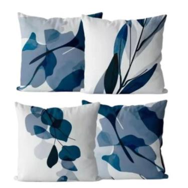 Imagem de Kit 04 Capas Silkadas Estampas 45x45 Decoração - Luck Baby, Cor 20