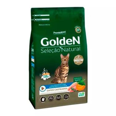 Imagem de Ração Premier Golden Seleção Natural para Gatos Adultos Castrados Abób
