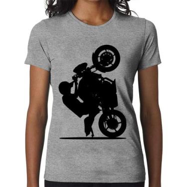 Imagem de Baby Look Moto Grau XJ6 - Foca na Moda, Cinza, GG