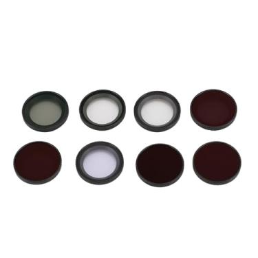 Imagem de ND8 ND16 ND32 ND64 UV CPL Night Star Filter, Conjunto de Filtro de Lente 8 Em 1 de Conexão Firme para GO3S Com Estojo de Armazenamento, Liga de Alumínio e Vidro óptico, Praia,