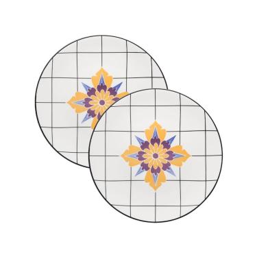 Imagem de Kit Jogo Pratos Raso Jantar 12 Pçs 12 Pessoas Coup Grid 28cm