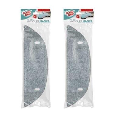 Imagem de Refil p/ Vassoura Mágica 100% Microfibra 2 peças Flash Limp