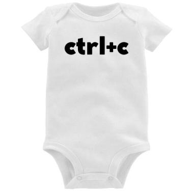 Imagem de Body Bebê Ctrl+C - Foca na Moda, Branco, GG
