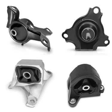 Imagem de PartsFlow Motor de motor e suporte de transmissão 4 peças compatíveis com Acura RSX L4 2.0L 2002 2003 2004 2005 2006Serve para Honda Civic 2002-2005 substituição para A4528 A4508 A4567 A4549
