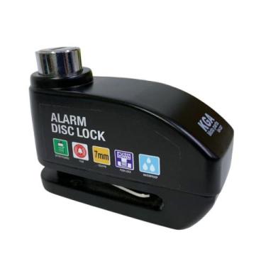 Imagem de Trava Disco Grande Kga Com Alarme Preto - KGA Moto Parts