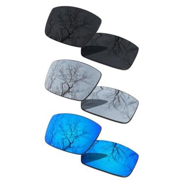 Imagem de ToughAsNails 3 pares de lentes polarizadas de substituição para Oakley Gascan OO9014 Pack-BSI2