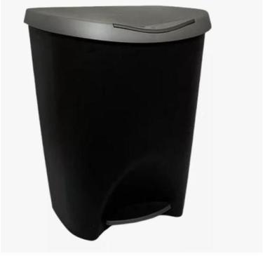 Imagem de Lixeira 7,5L Cesto Pedal Lixo Banheiro Resistente Escritório - M&E Sto
