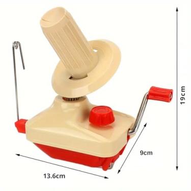Imagem de Enrolador Bobinador Suporte para novelos Acessório para tricô e Croche Artesanato Organização de fios Evita embaraço da lã