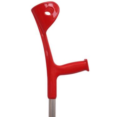 Imagem de Par muleta canadense fixa 150kg colors sequencial milimetrica, VERMELH