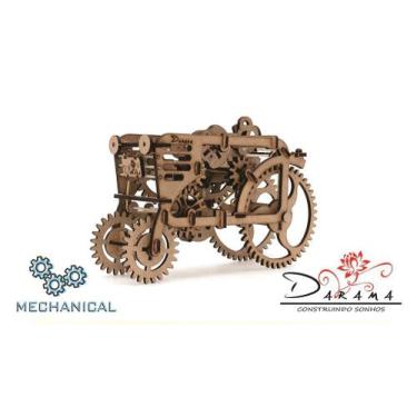 Imagem de Trator - quebra cabeças 3d mecânico - darama