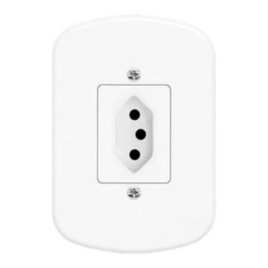 Imagem de Tomada Simples 2P+T 10a/250v Blanc - Fame