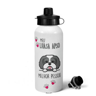 Imagem de Garrafa Squeeze MQ - Meu Lhasa Apso, melhor pessoa! - JPS INFO