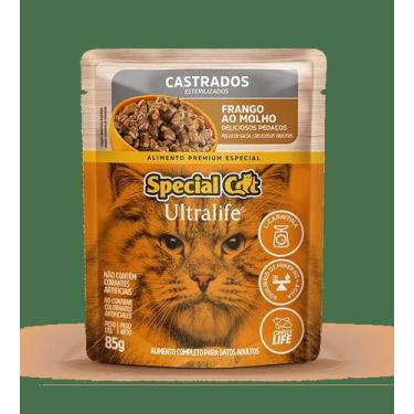 Imagem de Sachê Special Cat Ultralife Castrados  Adultos Sabor Frango 85g