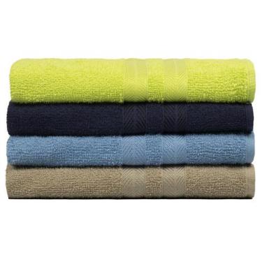 Imagem de Kit 4 Toalhas de Banho 100% Algodão Enxuta - Caricinha - Central Toalh