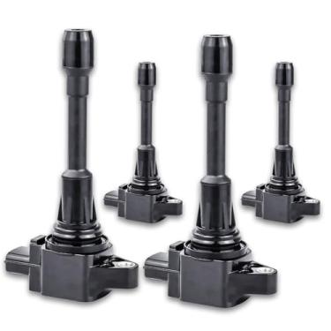 Imagem de POHILA Conjunto De 4 Bobinas De Ignição 2007 2008 2009 2010 2011 2012 Substituição Para Nissan Altima Versa Sentra Cube Rogue Frontier 2013 2014 2015 Infiniti M56 Fx50 Qx60 Qx70 2.5L 2.0L 1.8L Subst