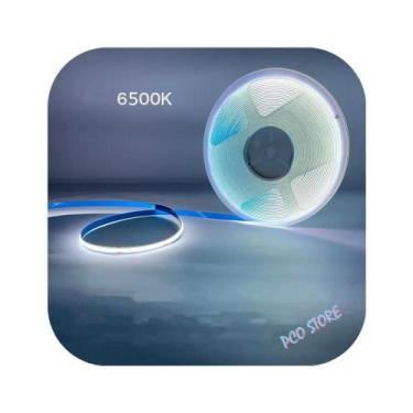 Imagem de Fita De Led Cob 12v 5m Ip20 320 Led/m 14w/m Branco Frio - PCO