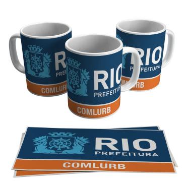 Imagem de Caneca Comlurb Gari Rio Janeiro Coletor Lixo 325ml