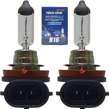 Imagem de Kit Lampada Automotivo Halogena 12v 4300k Encaixe H16 - TECH ONE