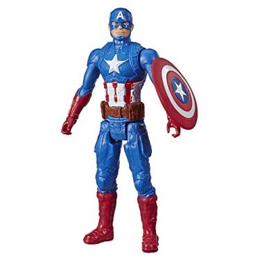 Imagem de Boneco Avengers Titan Capitão América, Figura 30 cm