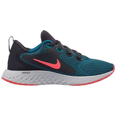 Imagem de NIKE Tênis masculino Legend React (Gs) Track and Field, Multicolorido Geode Teal Hot Punch Oil Cinza Vast Grey 001, 37 BR