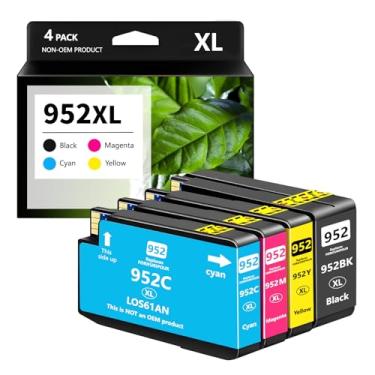 Imagem de Pacote de substituição de cartuchos de tinta 952XL para impressoras HP 952 952XL compatível com impressoras HP OfficeJet Pro 8710 7740 8720 8210 8715 7720 8702 8725 8740 8730 (preto ciano magenta