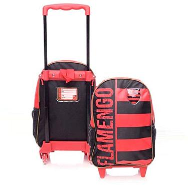 Imagem de Mochila de Rodinhas Flamengo Infantil Gol de Placa UN