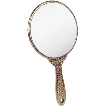 Imagem de Espelho de Mão Princesa Vintage Provençal Maquiagem(Rose)