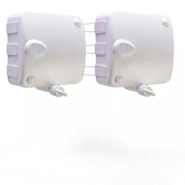 Imagem de Varal Retrátil Automático Modular de Parede 6m Cada Corda suporte 6kg cada(2 branco)