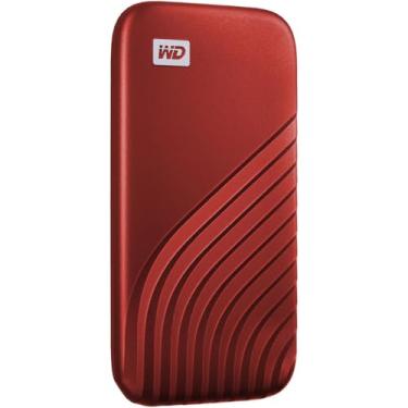 Imagem de WD 2TB My Passport SSD Unidade de Estado Sólido Externa Portátil, Vermelho, Resistente e Rápido, Proteção por Senha com Criptografia de Hardware - WDBAGF0020BRD-WESN