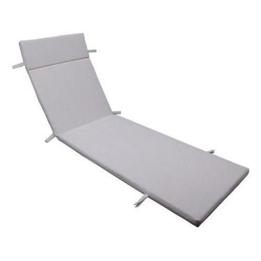 Imagem de Almofada Para Espreguicadeira 200x55x5cm Lisa - Branca - Brazil Home C