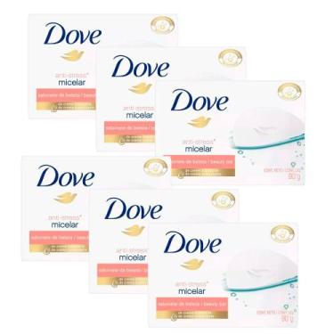 Imagem de Kit Sabonete Em Barra Dove Micelar Anti-Stress 90g - 6 Unidades