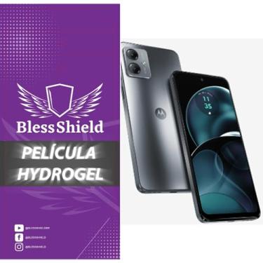 Imagem de Película Hydrogel Fosca Compatível Com Moto G - BlessShield Cobertura Total (Moto G14)