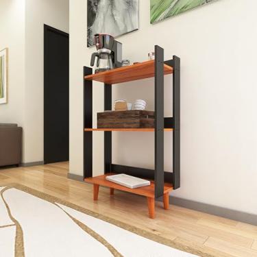 Imagem de Aparador Buffet para Sala Estilo Industrial Cantinho Do Café Multiuso Nicho (Preto-Nature)