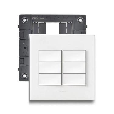 Imagem de Kit Conjunto 4x4 6 Interruptor Simples Arteor Pial Legrand