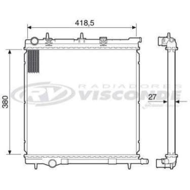 Imagem de Radiador De Água Citroen C3 03/ Rv2771 Visconde