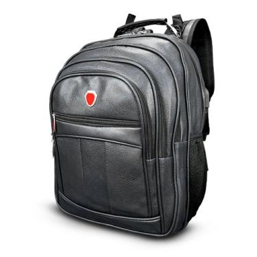 Imagem de Mochila Bolsa Masculina Notebook Couro Trabalho Envio 24hs - DL MOCHIL