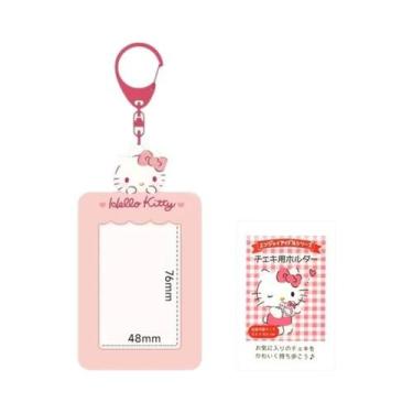 Imagem de Porta-Cartões com Pingente Anime Sanrio - Hello Kitty, My Melody, Kuro