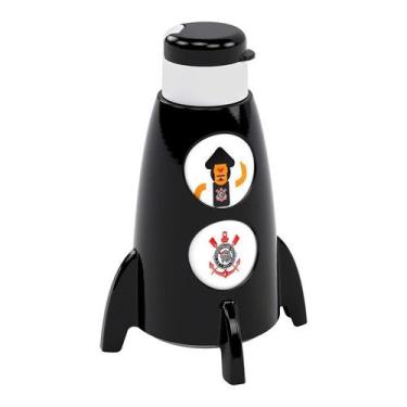 Imagem de Garrafinha de Foguete Corinthians Giratória Infantil Oficial - Plasúti