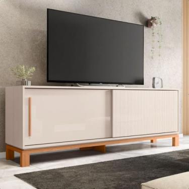 Imagem de Bancada Rack Para Tv até 65 Polegadas Jace Marrom Caemmun