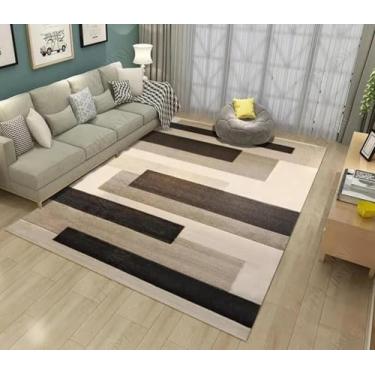 Imagem de Tapete geométrico para sala de estar, casa, hotel, tapetes decorativos, quarto, banheiro, capachos, cozinha (120x160cm/6)