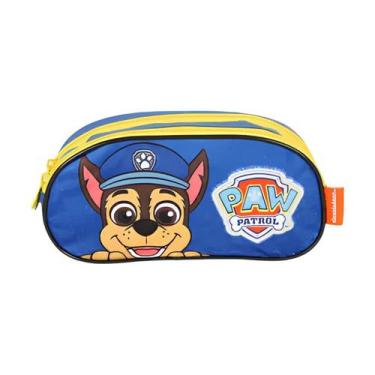 Imagem de Estojo Escolar Azul Patrulha Canina Com 2 Divisórias - Luxcel, El41624