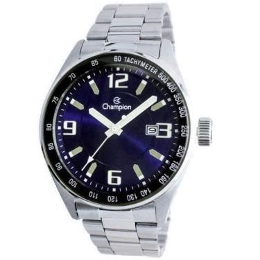 Imagem de Relógio Champion Aço Calendário Masculino Ca31622f