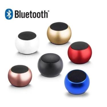 Imagem de Caixa De Som Amplificada Bluetooth Tws Metal Mini Speaker 3w - KNPR, V