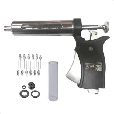 Imagem de Seringa Vacinador Bovino Automático 50ml Walmur para vacinar gado cava