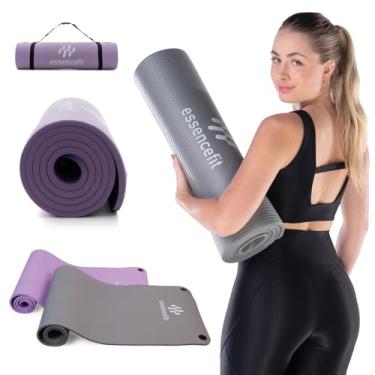 Imagem de Tapete Yoga Pilates Exercício Físico Tatame Ginastica 1,83mx61cmx10mm (Cinza)