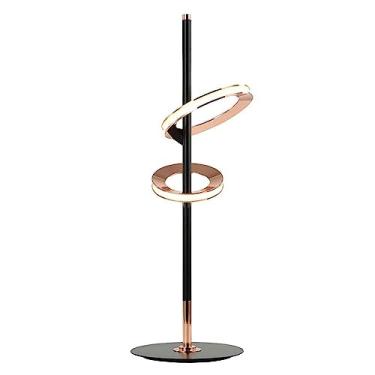 Imagem de ABAJUR GINGA ROSE GOLD E PRETO (D)20CM (A)60CM