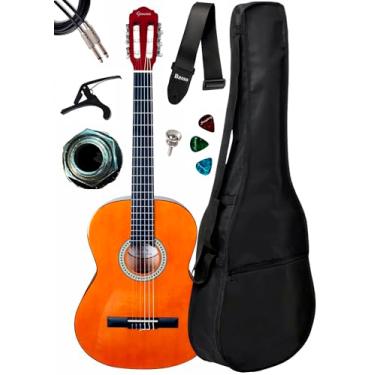 Imagem de Violão Elétrico Giannini Canhoto N14 + Capa E Acessórios (NATURAL)